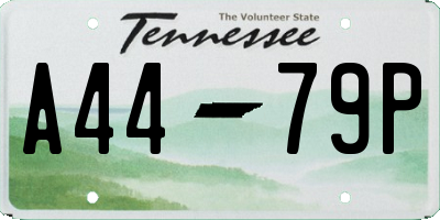 TN license plate A4479P