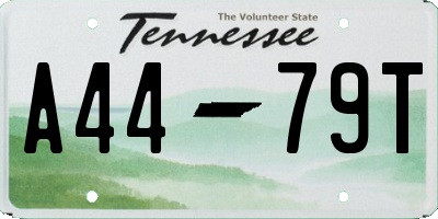 TN license plate A4479T