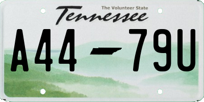 TN license plate A4479U