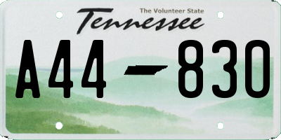 TN license plate A4483O
