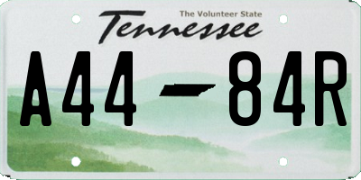 TN license plate A4484R