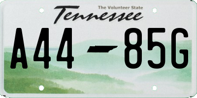 TN license plate A4485G