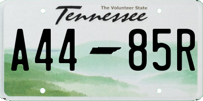 TN license plate A4485R