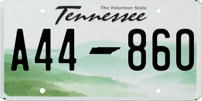 TN license plate A4486O
