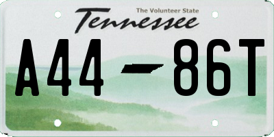TN license plate A4486T