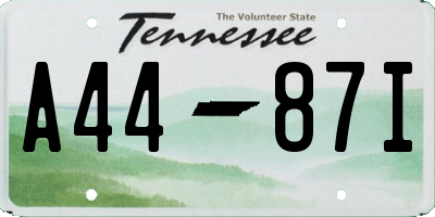 TN license plate A4487I