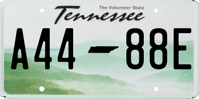 TN license plate A4488E