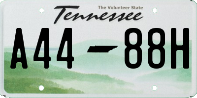 TN license plate A4488H