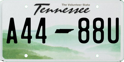TN license plate A4488U