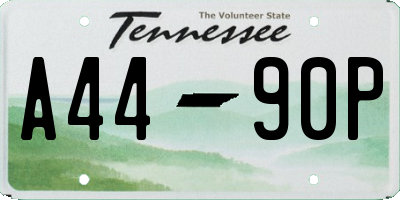 TN license plate A4490P