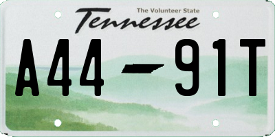 TN license plate A4491T