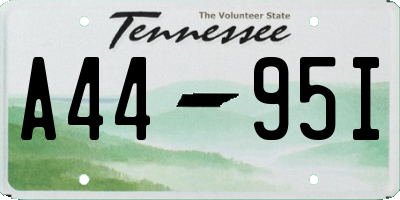 TN license plate A4495I