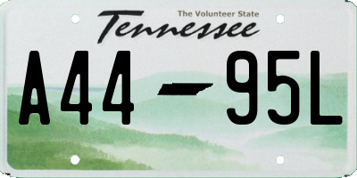 TN license plate A4495L