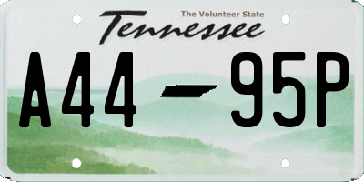 TN license plate A4495P
