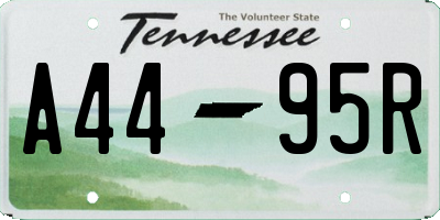 TN license plate A4495R