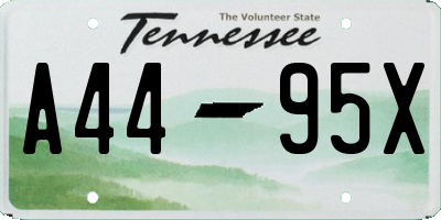 TN license plate A4495X