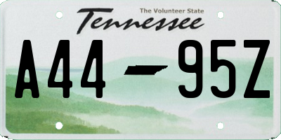 TN license plate A4495Z