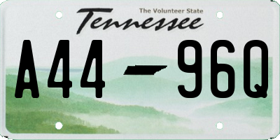 TN license plate A4496Q