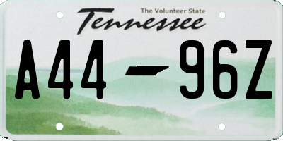 TN license plate A4496Z