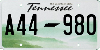 TN license plate A4498O