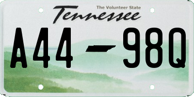 TN license plate A4498Q