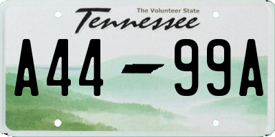 TN license plate A4499A