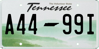 TN license plate A4499I