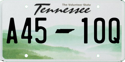 TN license plate A4510Q