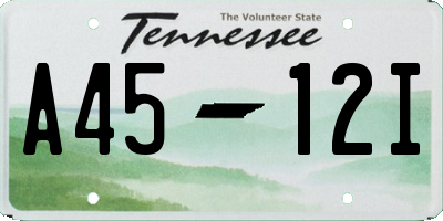 TN license plate A4512I