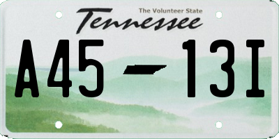 TN license plate A4513I