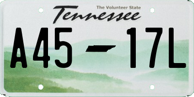 TN license plate A4517L
