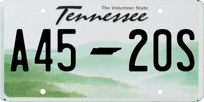 TN license plate A4520S