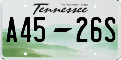 TN license plate A4526S