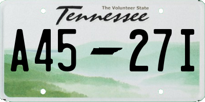 TN license plate A4527I