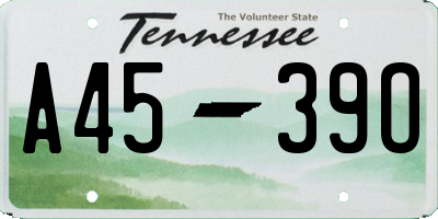 TN license plate A4539O