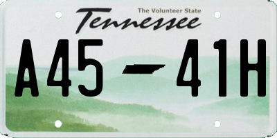 TN license plate A4541H