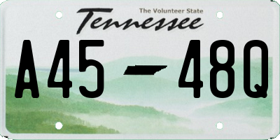 TN license plate A4548Q