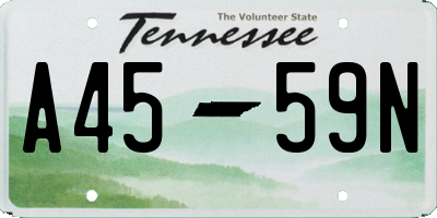TN license plate A4559N