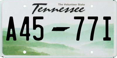 TN license plate A4577I