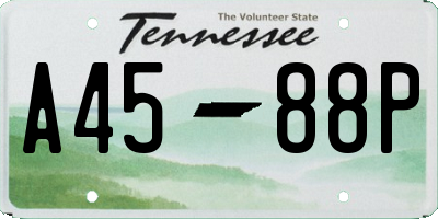 TN license plate A4588P