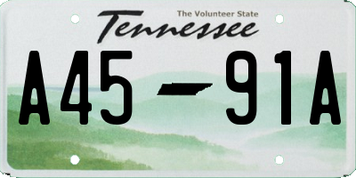 TN license plate A4591A