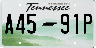 TN license plate A4591P