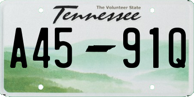 TN license plate A4591Q