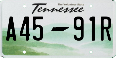 TN license plate A4591R