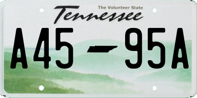 TN license plate A4595A