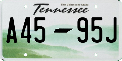 TN license plate A4595J