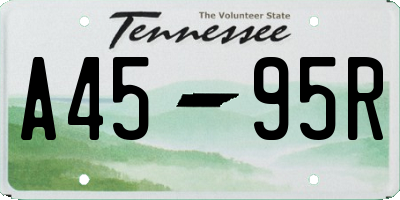 TN license plate A4595R