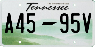 TN license plate A4595V
