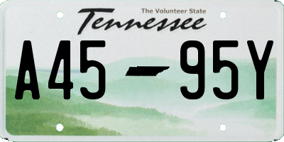 TN license plate A4595Y
