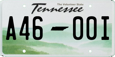 TN license plate A4600I